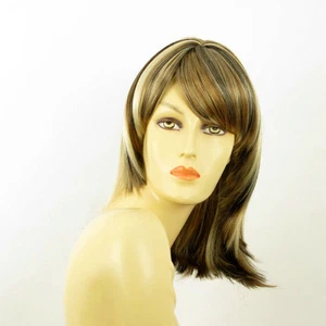 Perruque femme mi-longue méchée blond clair méché cuivré chocolat ODELIA 15613H4 - Imagen 1 de 7