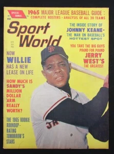 April 1965 Sport World Magazine Willie Mays San Francisco Giants Cover 185579 - Picture 1 of 1