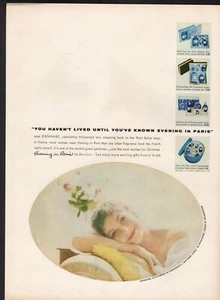 Vintage advertising print ad Fashion Perfume Evening in Paris Jeanmarie 1955 ad - Picture 1 of 1