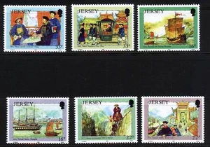 103723/ Jersey 1992 - Mi 568/73 - Seefahrer William Mesny - ** - Bild 1 von 1