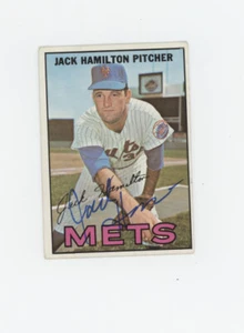 Mets Topps 1967 Jack Hamilton  # 2  signed autograph Beckett  Authenticated - Picture 1 of 2