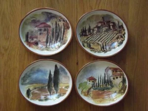 4 Williams Sonoma Toskana Dippen Schüsseln Vorspeise Teller - Bild 1 von 6