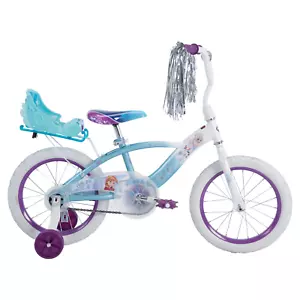 16" Disney Princess Frozen Kids Bike, Ages 4-6, Doll Seat, Training Wheels - Picture 1 of 12