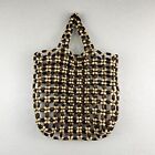 Madewell Beaded Tote Small Summer Bag Beach Vacation Brown