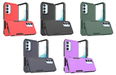 Funda de teléfono híbrida delgada Traveler de doble capa a prueba de golpes para Samsung Galaxy A54 5G Foto 1 de 4