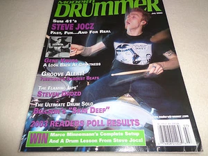 MODERN DRUMMER MAGAZINE-SUM 41'S STEVE JOCZ JULY 2003-EUC - Picture 1 of 1