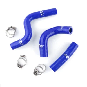ZAP Slicone Radiator Hose Clamp Kit for 1998-2013 Kawasaki KX80 KX85 KX100 Blue - Picture 1 of 6