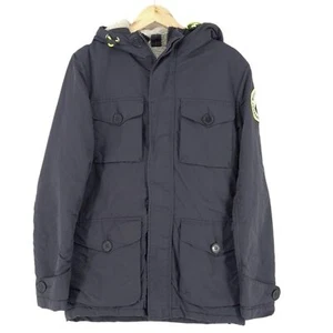 Superdry Men's Parka Jacket Casual Grey Af0 SIZE S - Picture 1 of 9