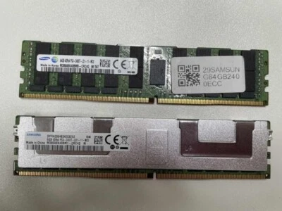 Samsung 64GB DDR4 Arbeitsspeicher RAM 2400MHz ECC DIMM Server Memory PC4-19200 - Image 1 of 4
