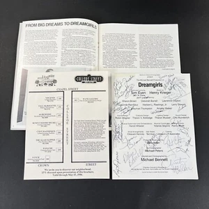 Cast Autographed Vintage DREAMGIRLS Souvenir Theater Program 1981 Tony Awards - Picture 1 of 6