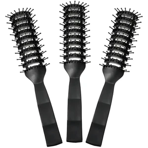 Patelai 3 Stück Vent Haarbürste für Herren Damen schwarz Kunststoff Styling Haarbürste  - Bild 1 von 12