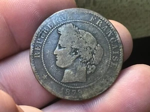 1879-A France 10 Centimes, 1 Coin - Picture 1 of 2