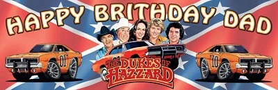 2No. Banderas de cumpleaños personales de The Dukes of Hazzard Foto 1 de 3