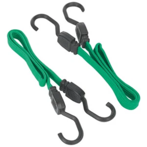 Sealey BCS16 610mm Flat Bungee Cord Set 2pc - Picture 1 of 1
