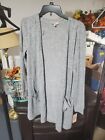 Juicy Couture Gray Luxe Lounge Cartigan - New - Size L
