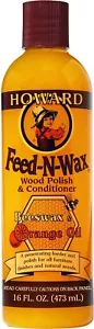 Howard Feed-N-Wax Wood Polish and Conditioner, 16 Fl Oz (Pack of 1), Orange New - Picture 1 of 1