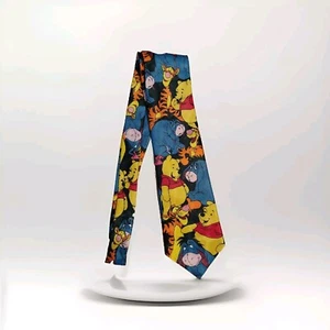 Pooh Neck Tie 100% Polyester Tigger Winnie the Pooh & Eeyore Men's Tie - Picture 1 of 3