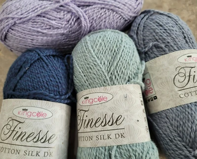King Cole Yarn - Finesse - Mixed lot of (4) - Image 1 of 4