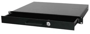 1 HE Stahl Rackschublade mit Schloss 19" Schublade Rack Drawer 1HE - Bild 1 von 4
