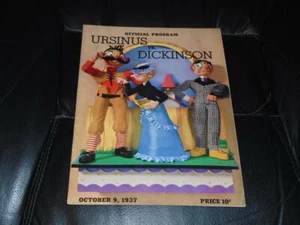 1937 URSINUS AT DICKINSON COLLEGE FOOTBALL PROGRAM EX-MINT - Picture 1 of 2