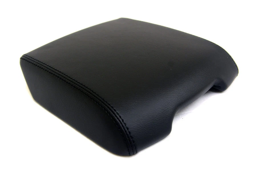 Compatível com 03-10 Range Rover couro sintético apoio de braço console central capa preta - Imagem 1 de 2