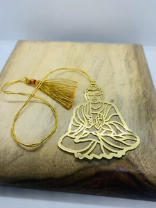 Budha Buddha Car Hanging Golden metal Bookmark tassel Party Favors multi use - Picture 1 of 4