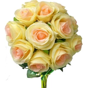 12 PCS Rose Artificial Silk Flowers Fake Roses with Long Stems Realistic Faux... - Picture 1 of 7