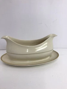 FRANCISCAN Masterpiece China Ivory Gold Trim Gravy Boat - Picture 1 of 2
