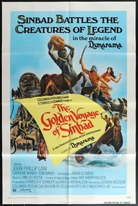 The Golden Voyage of Sinbad (1973) Original Movie Poster Folded 27x41 - Picture 1 of 1