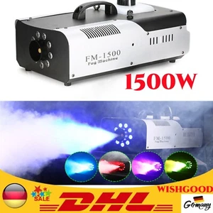 PROFI 1500W Nebelmaschine Fogger Rauchmaschine mit Fernbedienung f??r Party - Bild 1 von 13