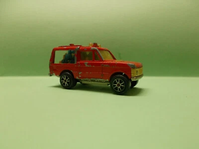 MAJORETTE -  RANGE ROVER POMPIER Réf 246 - Made in France - 1/60 Sans boite  - Photo 1/4