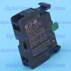1 pieza Nuevo Eaton moeller M22-CK10 Bloque de Contacto 1 NO Negro Envío Gratuito #LJ - Imagen 1 de 5