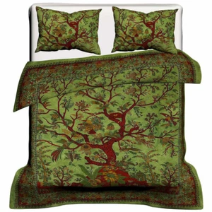 Indian Reversible Tree of Life Mandala Duvet Quilt Cover Bedding Set - Picture 1 of 6