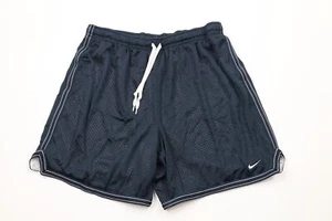 Vintage Nike Mens Medium Travis Scott Mini Swoosh Striped Piping Mesh Shorts - Picture 1 of 11
