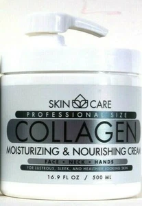 1 Crystal Line Health & Beauty 16.9 Oz Skin Care Collagen Moisture Nourish Cream - Picture 1 of 1