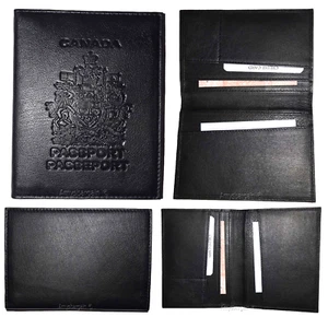 Funda pasaporte de cuero canadiense. Cartera. Estuche pasaporte Canadá. Porta pasaporte - Imagen 1 de 12