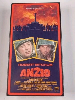 Anzio (VHS) 1968 Robert Mitchum, Peter Falk, Frank De Felitta TESTED - Image 1 of 4