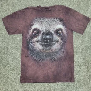T-shirt The Mountain 2013 Cute Earth Tones tie dye bradipo unisex taglia S - Foto 1 di 7