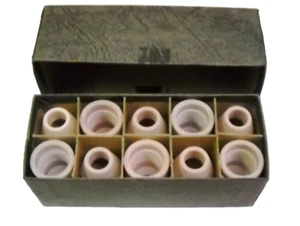 Box of (10) Radnor No. 7 Ceramic Cups for HW-17 & 18 Gas Lens Torch, 54N32 - Picture 1 of 8