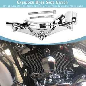 Cubierta de motor con base de cilindro cromada para Harley Electra Glide Ultra Classic Dyna - Imagen 1 de 18