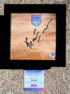 KESSLER EDWARDS Sacramento Kings FIRMATO & INCORNICIATO Pavimento PSA COA - Foto 1 di 1