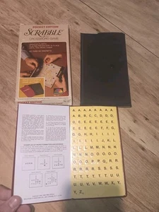 Vintage 1978 Pocket Edition Scrabble Crossword Travel Game No. 27 Complete - Picture 1 of 4
