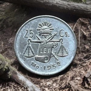 MÉXICO 1952 25 CENTAVOS PLATA MUY BUEN ESTADO L90 - Imagen 1 de 3