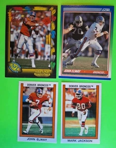 John Elway Karten Lot 3 plus Mark Jackson - Denver Broncos Ziege  - Bild 1 von 2