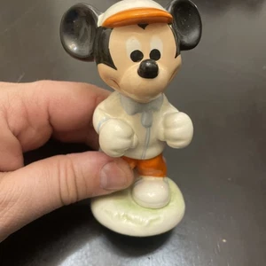 Hummel Goebel Mickey Mouse Jogger Runner Porcelain Figurine 4.5" Stamped - Picture 1 of 4