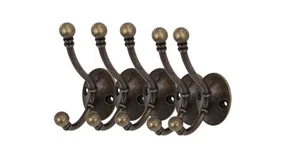 Antike Messing Kleiderhaken Wandhaken 5 Stück M88 - Bild 1 von 1