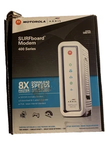 ARRIS Surfboard Cable Modem SB6141 DOCSIS 3.0 Motorola NEW & NEVER USED SEALED - Picture 1 of 5