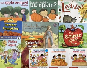 12 lot Autumn-Fall-Pumpkin-Apples-Leaves children’s books - Picture 1 of 2