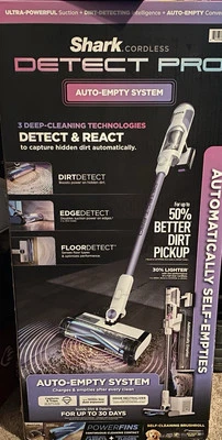 NEW Shark Detect Pro Auto-Empty Cordless Bagless HEPA Filter Stick Vacuum IW3511 - Image 1 of 2