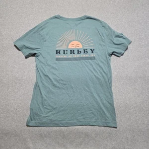 Hurley T-Shirt Mens Medium Green Short Sleeve Casual 90s Skater NWT - Picture 1 of 9